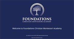 Desktop Screenshot of foundationsacademies.com